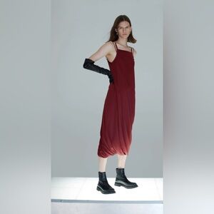 Moon Choi SS2020 Look 5 Burgundy Dress